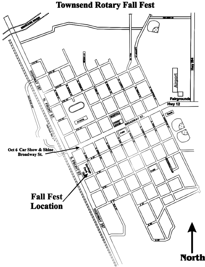 Townsend Fall Fest Event Map
